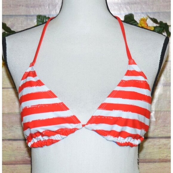 Xhilaration 2 Piece Reversible String Bikini Size L American Flag Patriotic Sexy - Picture 6 of 14